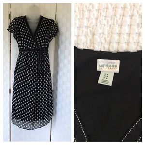 Motherhood Maternity Dress black/white Sz M